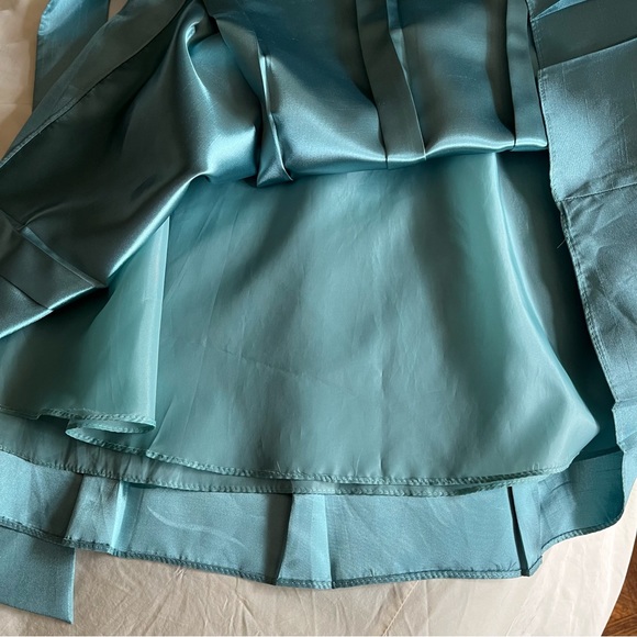Cocktail Dress Light Teal 50s Inspired Sz 4P - Picture 12 of 16